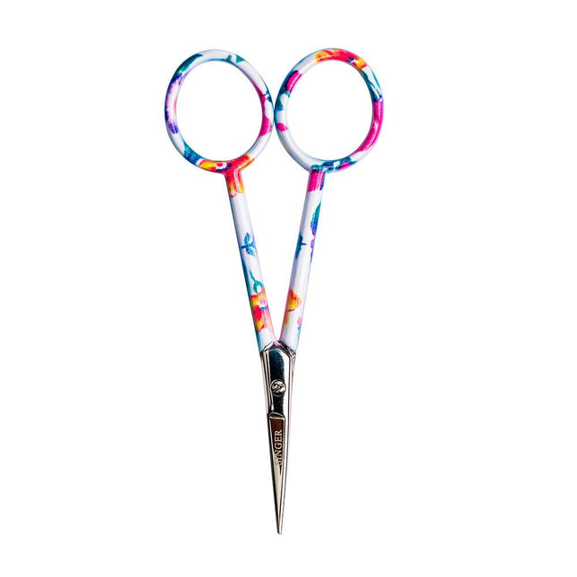 Singer 4" Floral Embroidery Scissors, Curved Tip - image 2
