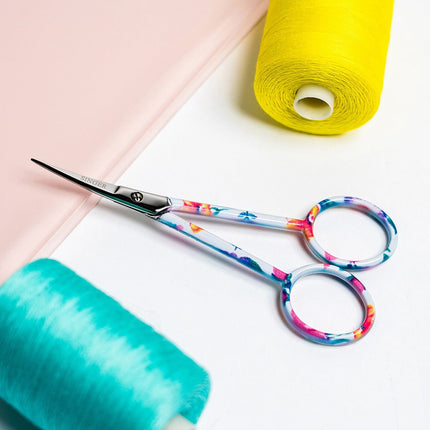 Singer 4" Floral Embroidery Scissors, Curved Tip - image 5