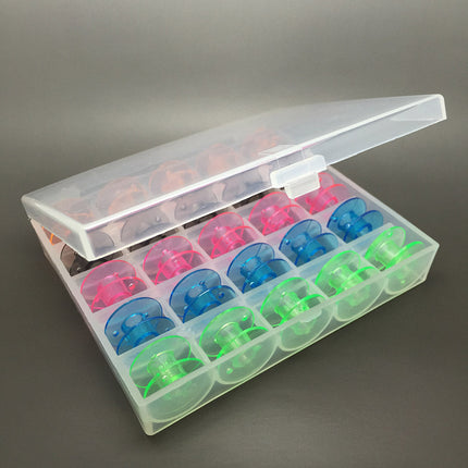 25 coloured bobbins in a box - image 3