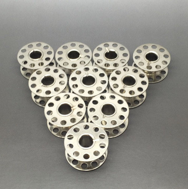 5 x METAL BOBBIN 2.2CM X 1.1CM - image 2