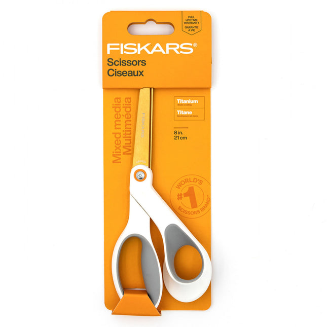 Fiskars Premier SoftGrip Titanium 8in Scissors