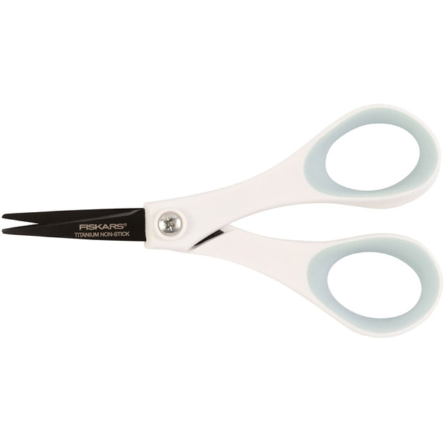 Fiskars 5" Non-stick Softgrip Detail Scissors