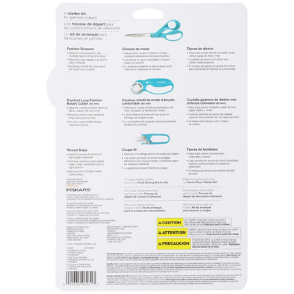 Fiskars Garment Sewing Starter Set - Teal - image 3