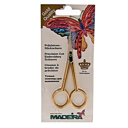 Embroidery Gold Curved Scissors (4in), Madeira