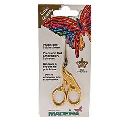 Embroidery Gold Stork Scissors (4in), Madeira #20799479