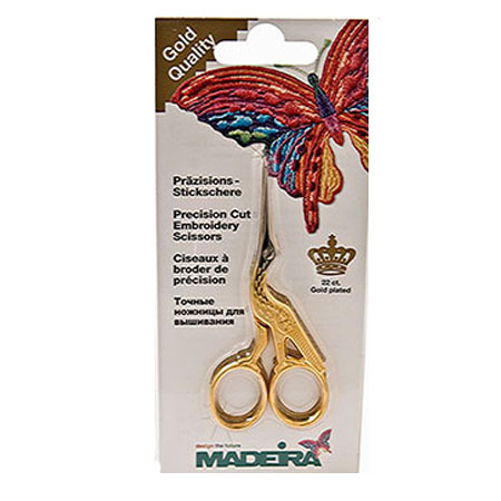 Embroidery Gold Stork Scissors (4in), Madeira #20799479