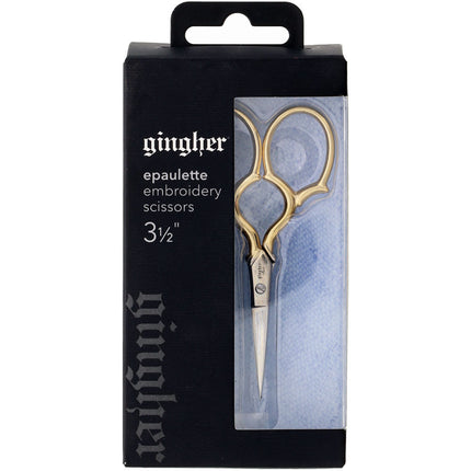 Gingher 3 1/2" Epaulette Embroidery Scissors - image 4