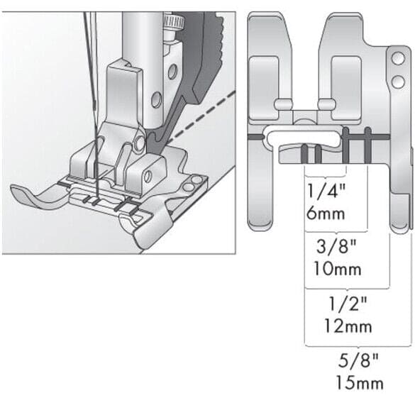 SEAM GUIDE FOOT FITS PFAFF SEWING MACHINES - image 2