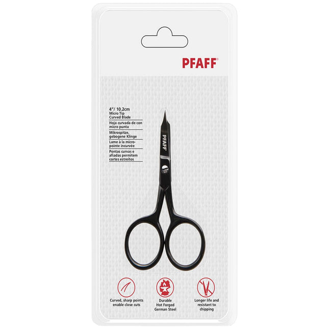 Pfaff 4" Micro Tip Curved Blade Scissors - image 2