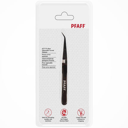Pfaff 4.5" Opposable Curved Tweezer - image 2