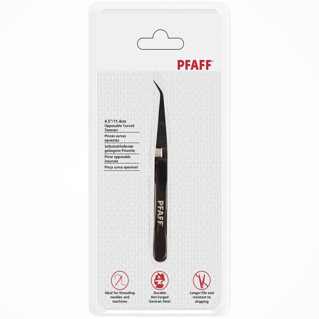 Pfaff 4.5" Opposable Curved Tweezer - image 2
