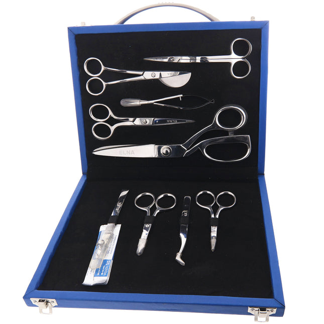 Elna 9pc Sewing & Embroidery Scissors Kit - image 2