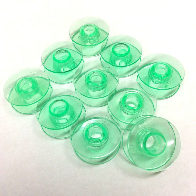 10pcs Paff Clear Green Bobbins - image 2