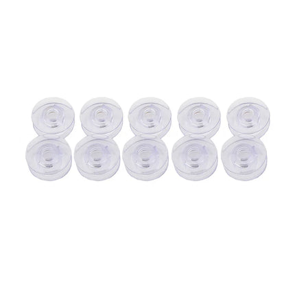 10PC Clear Concave Bobbins #4120975-45 FIT for Viking 1,1+,Husqvarna Viking 1100,White 3200,9800