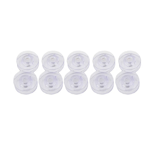 10PC Clear Concave Bobbins #4120975-45 FIT for Viking 1,1+,Husqvarna Viking 1100,White 3200,9800