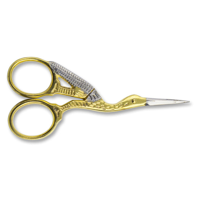 Mundial 3.5" Gold Stork Embroidery Scissors