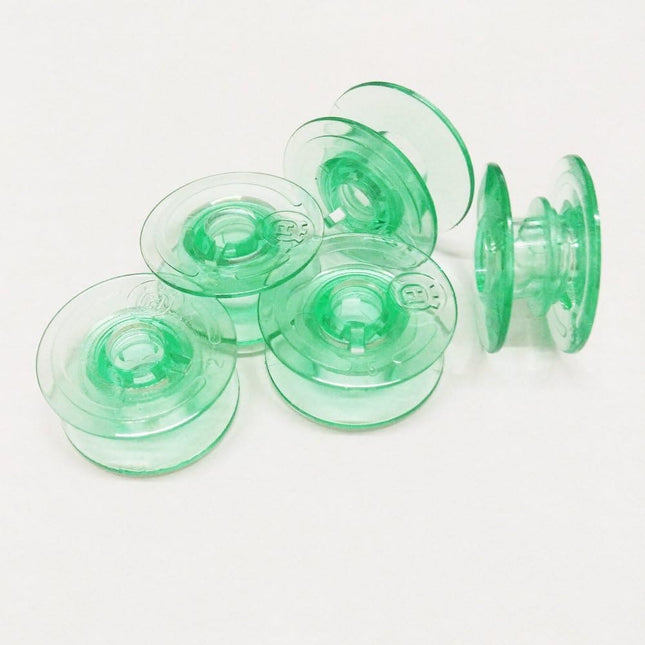 10pcs Paff Clear Green Bobbins