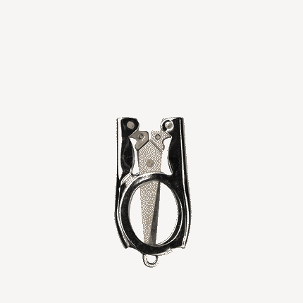 Folding Scissors Keychain w/ Leather Pouch - image 5