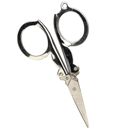 Folding Scissors Keychain w/ Leather Pouch - image 4