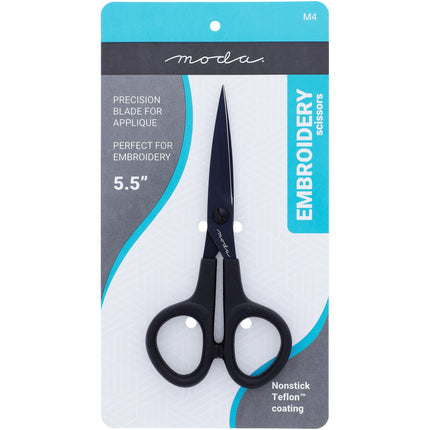 Moda 5.5" Nonstick Teflon Embroidery Scissors - image 3